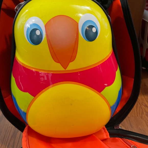 HEYS 2Pc. Travel Tots (Parrot) Lightweight Luggage & Backpack Set - Picture 2 of 3